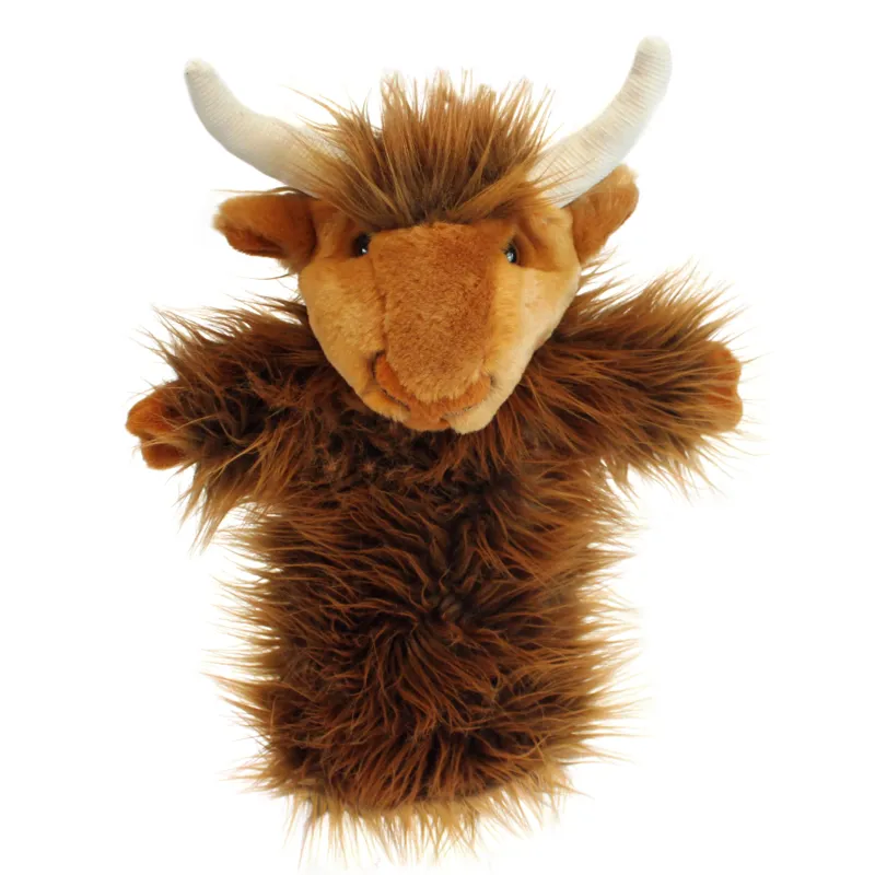 Puppet Company Highland Cow Long Sleeved Puppet